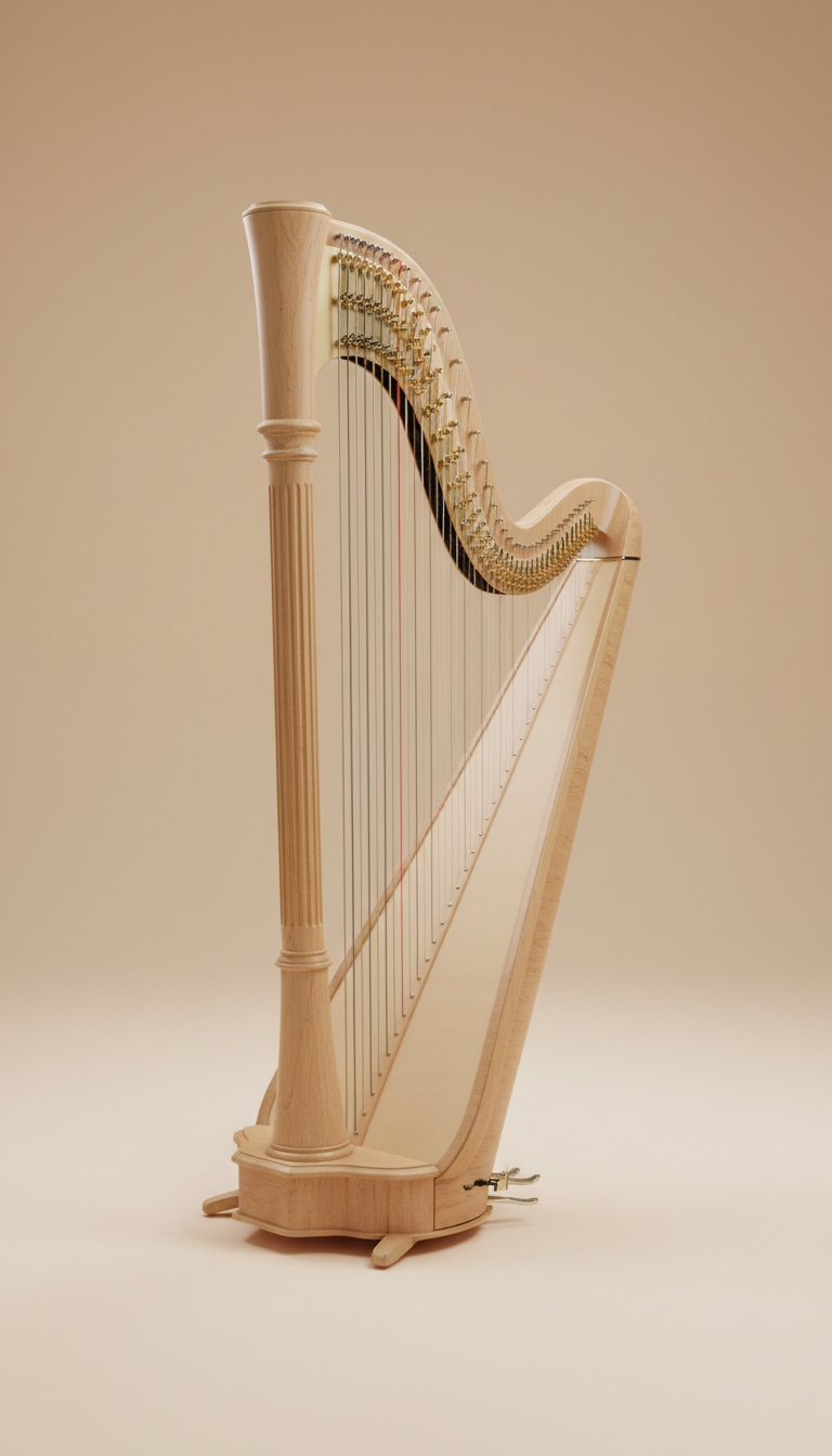 Natural Ash Chamber Harp
