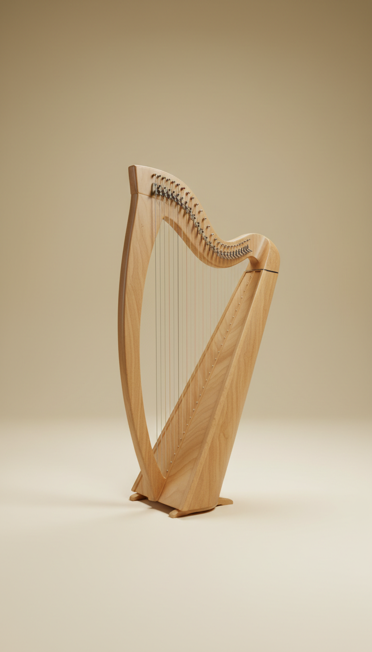 Handcrafted Walnut Solo Harp